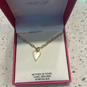 Rachel Zoe Gold Heart Necklace